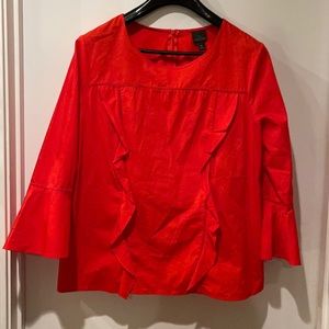 Ruffle Red/Orange Blouse